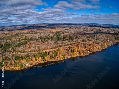 Aerial Views of Autumn Colors in North East Minnesota