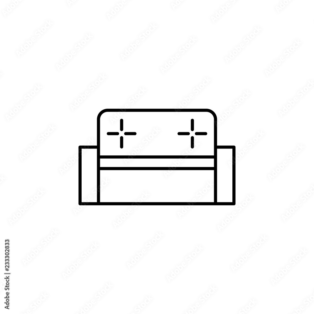 sofa icon. Element of outline furniture icon. Thin line icon for website design and development, app development. Premium icon sofa icon. Element of outline furniture icon. Thin line icon for website design and development, app development. Premium icon