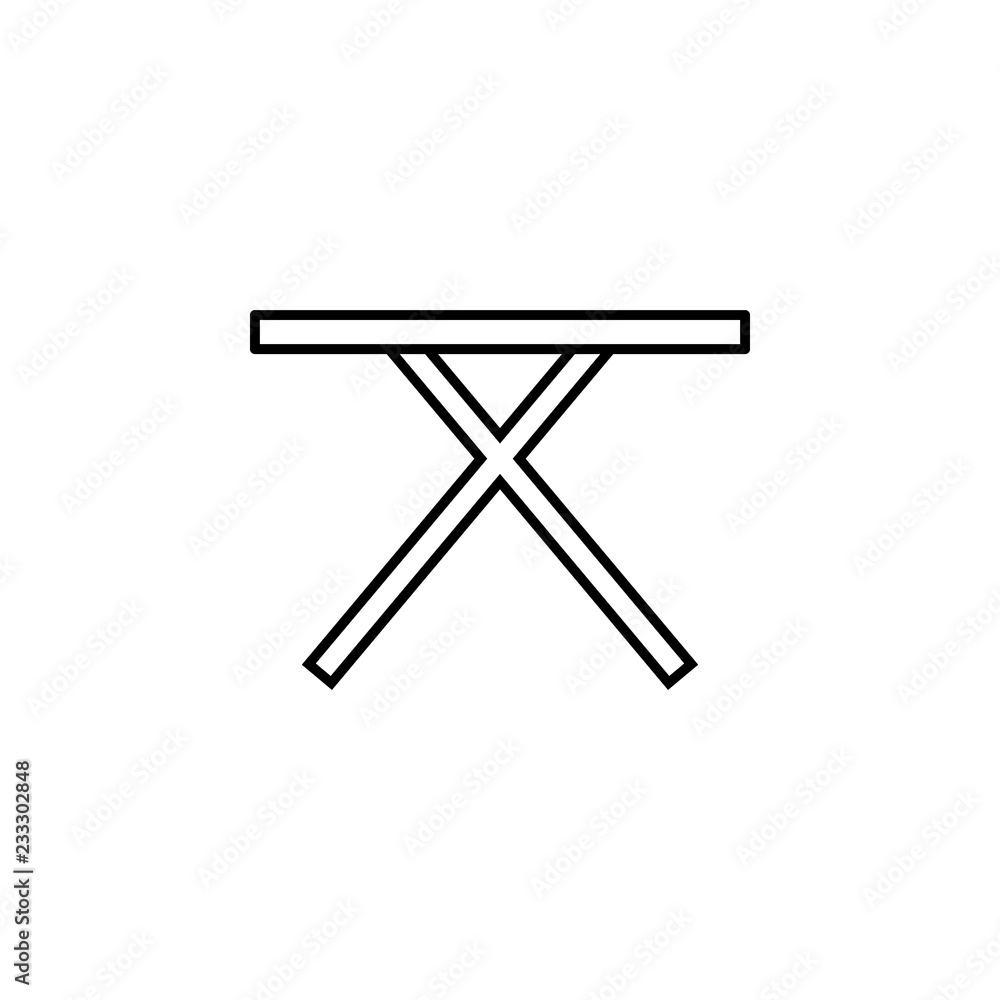 table with cactus icon. Element of outline furniture icon. Thin line icon for website design and development, app development. Premium icon table with cactus icon. Element of outline furniture icon. Thin line icon for website design and development, app development. Premium icon