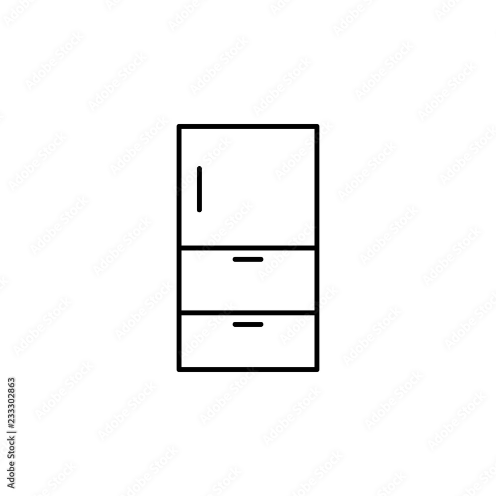 closet icon. Element of outline furniture icon. Thin line icon for website design and development, app development. Premium icon closet icon. Element of outline furniture icon. Thin line icon for website design and development, app development. Premium icon
