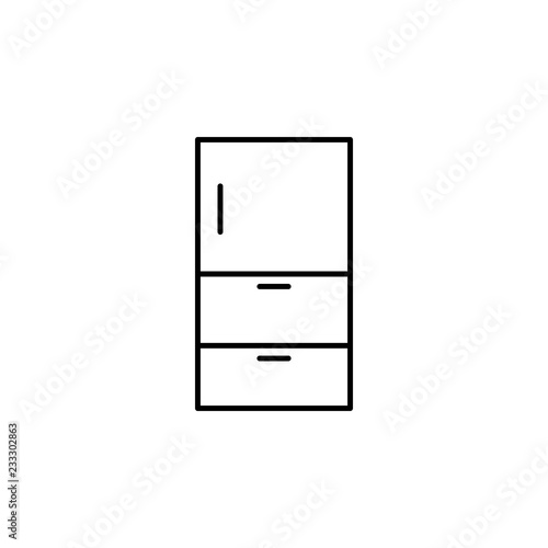 closet icon. Element of outline furniture icon. Thin line icon for website design and development, app development. Premium icon
