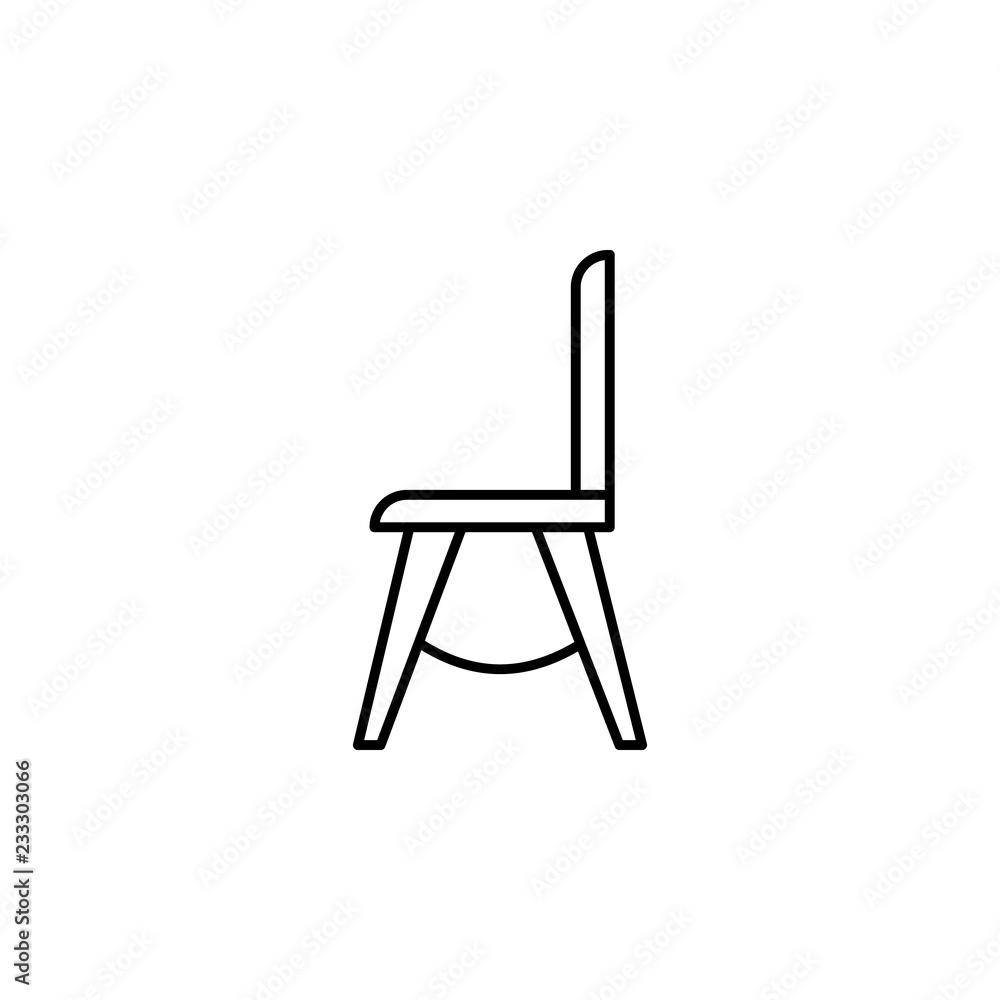 chair icon. Element of outline furniture icon. Thin line icon for website design and development, app development. Premium icon chair icon. Element of outline furniture icon. Thin line icon for website design and development, app development. Premium icon