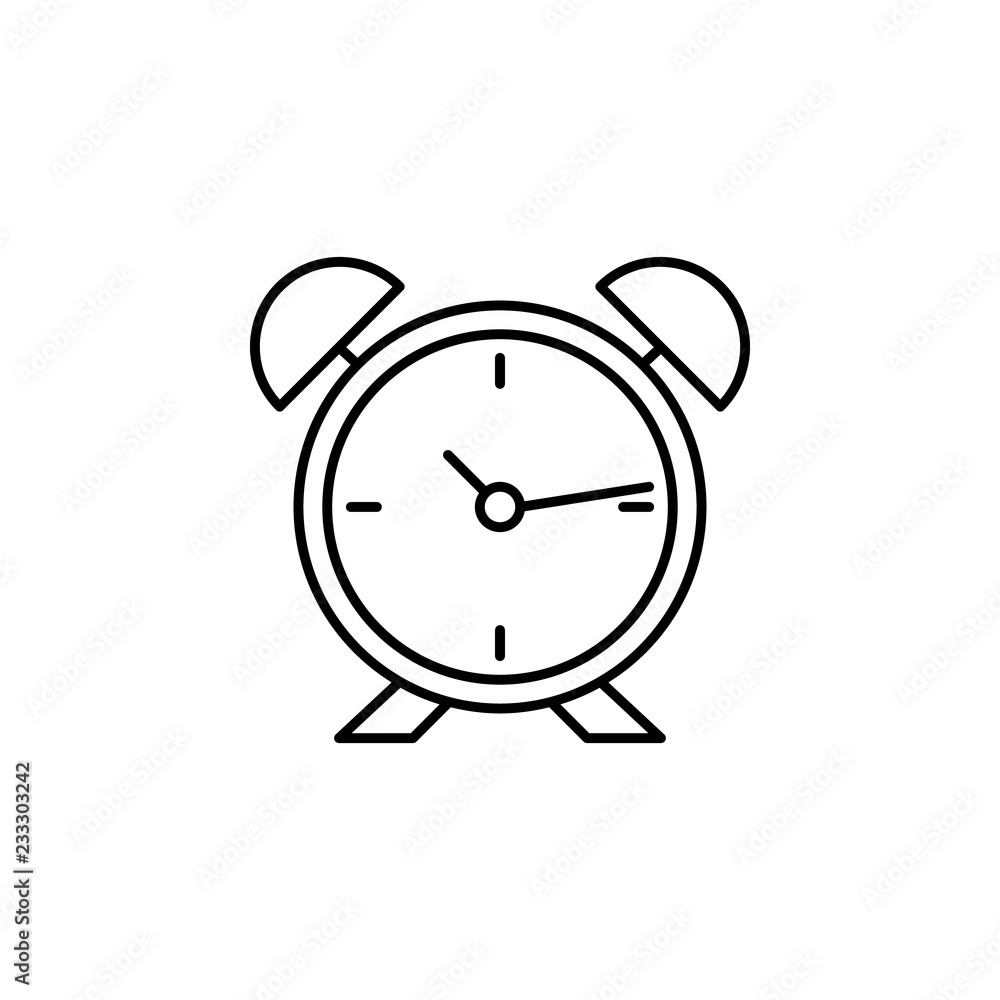 alarm clock icon. Element of outline furniture icon. Thin line icon for website design and development, app development. Premium icon alarm clock icon. Element of outline furniture icon. Thin line icon for website design and development, app development. Premium icon