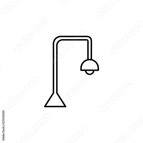 lamp icon. Element of outline furniture icon. Thin line icon for website design and development, app development. Premium icon