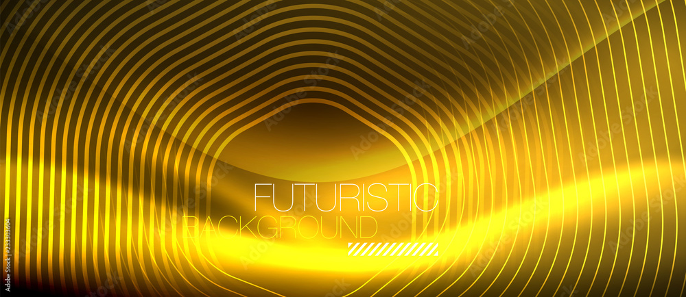 Neon glowing lines, magic energy space light concept, abstract background wallpaper design Neon glowing lines, magic energy space light concept, abstract background wallpaper design