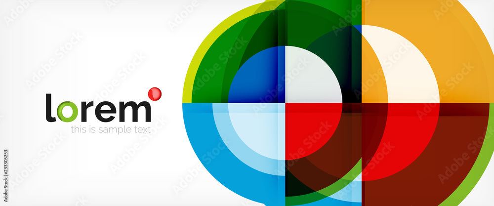 Circle abstract background, geometric modern design template Circle abstract background, geometric modern design template