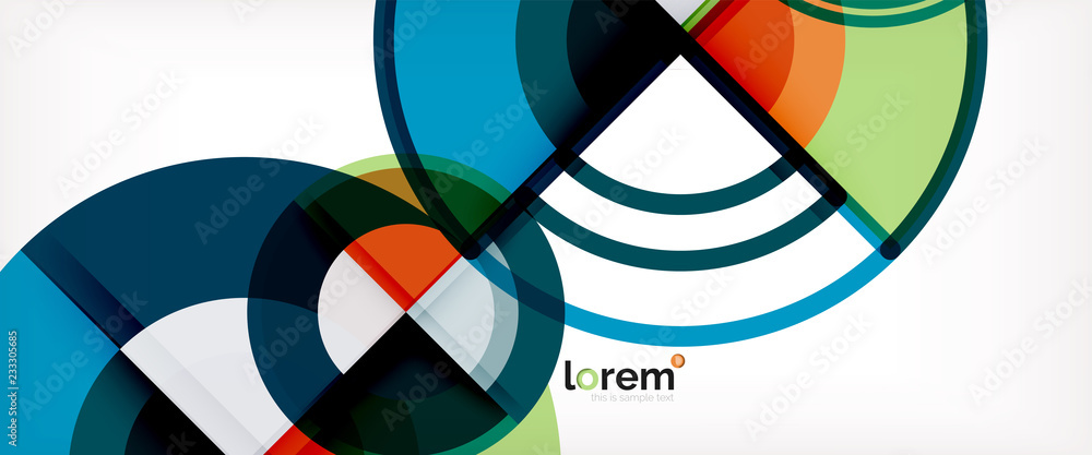 Obraz premium Vector abstract colorful circles background