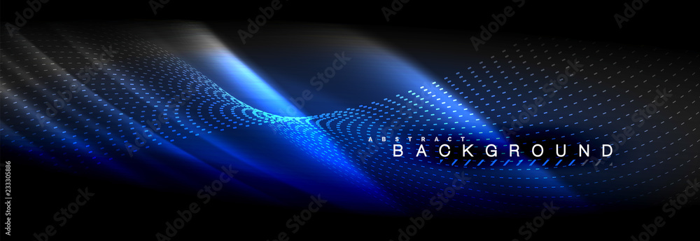 Liquid neon flowing waves, glowing light lines background Liquid neon flowing waves, glowing light lines background