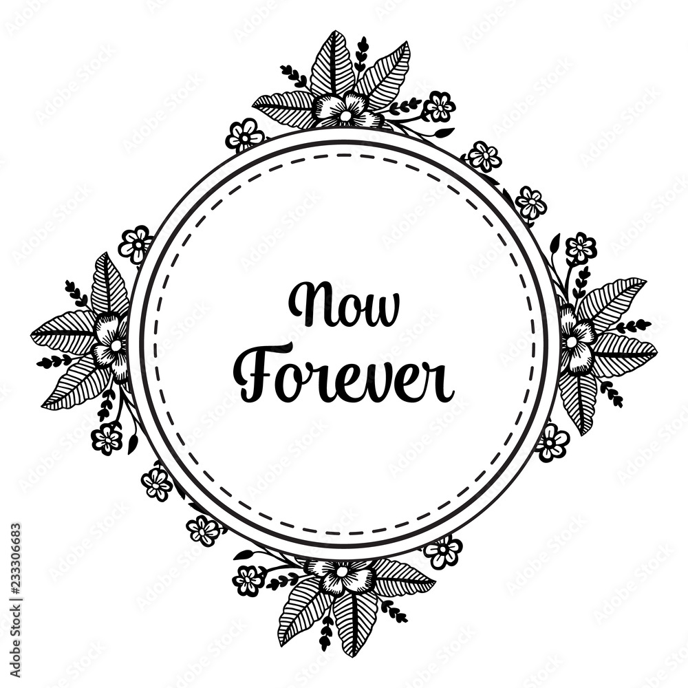 Vector greeting card floral style Vector greeting card floral style