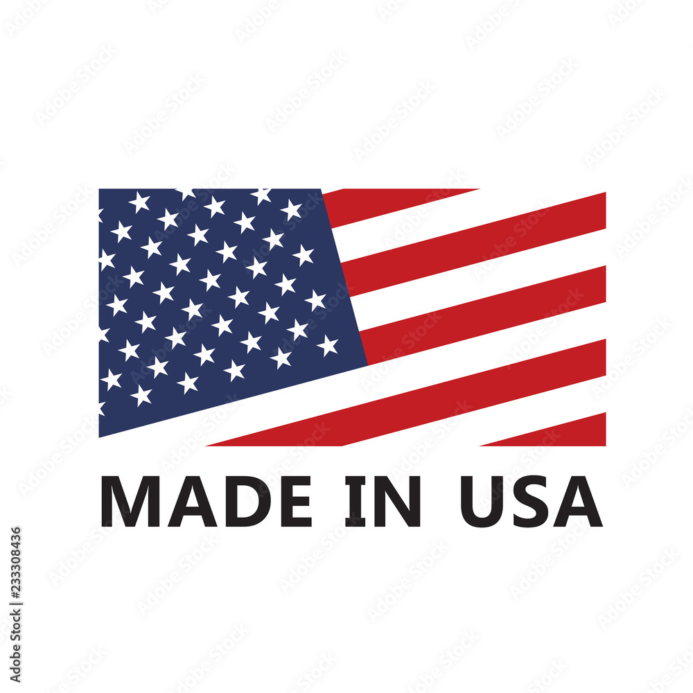 Vector made in USA sign Vector made in USA sign