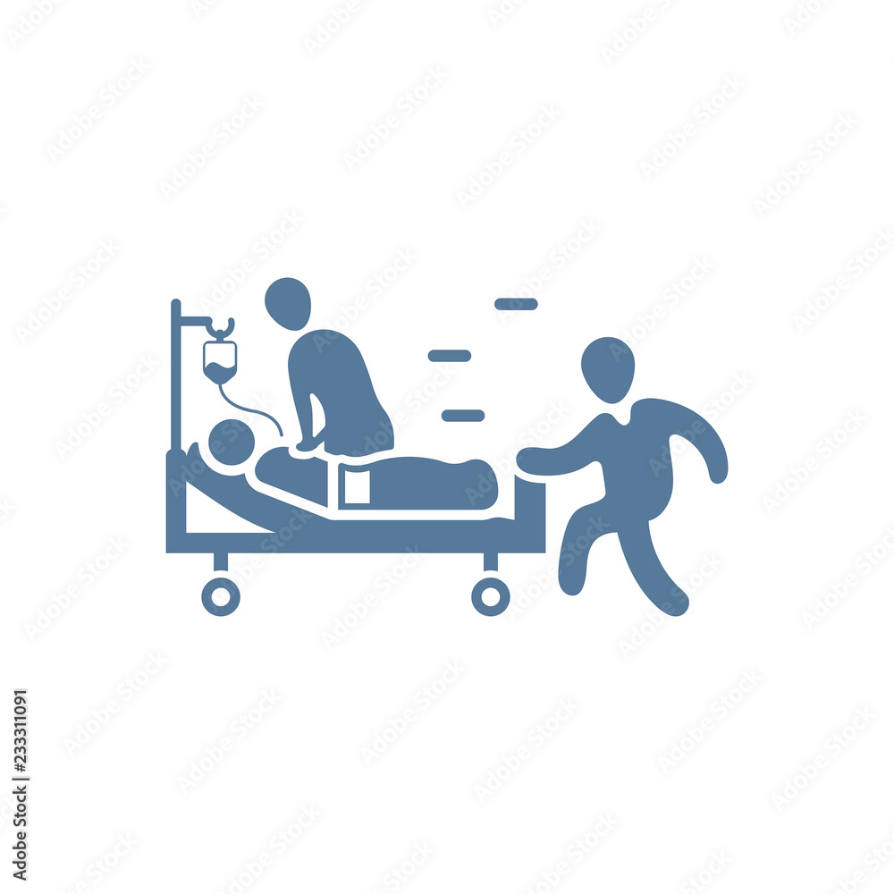 Emergency Patient Icon Emergency Patient Icon