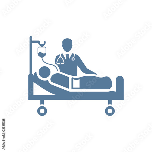 Doctor Checking a Patient Icon