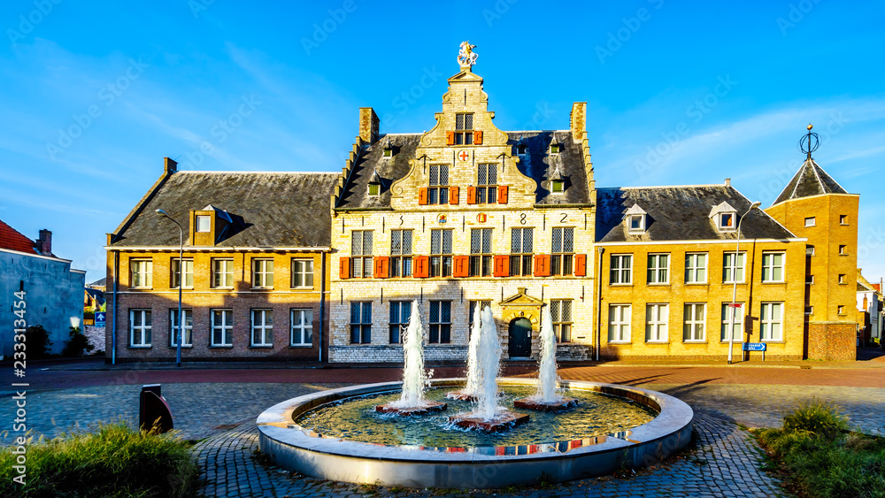 The medieval St. Jorisdoelen building in Historic City of Middelburg in Zeeland Province, the Netherlands
