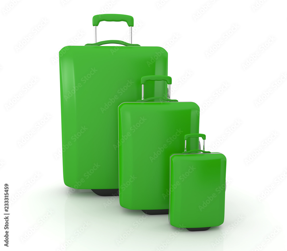 Travel suitcases isolated on white background. Travel suitcases isolated on white background.