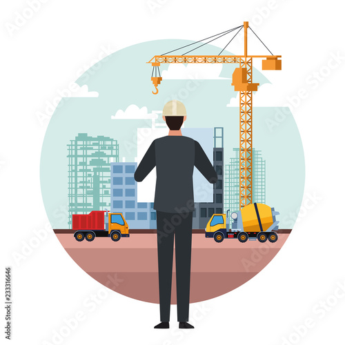 construction engineer cartoon