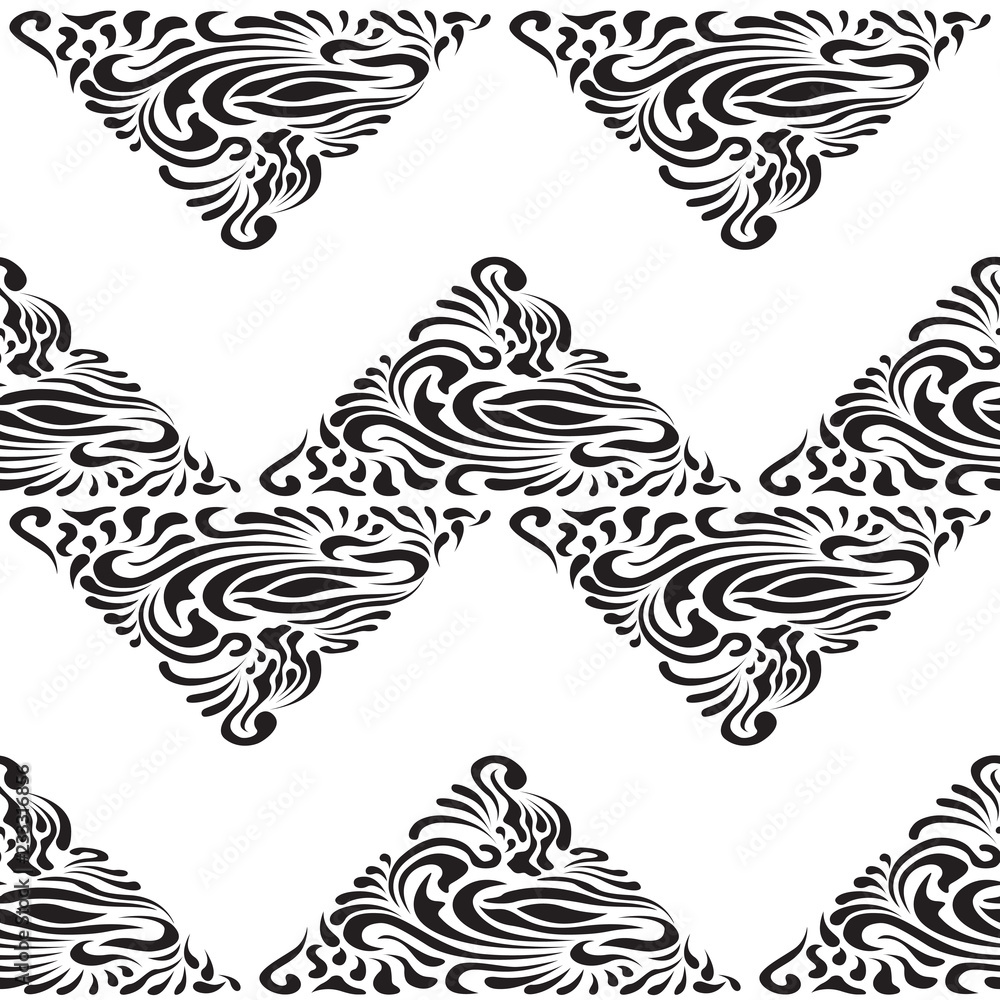 Abstract Pattern in Oriental Style Bright pattern of flowing lines The unusual idea of packaging, tiles, wallpaper, textiles Handmade Abstract Pattern in Oriental Style Bright pattern of flowing lines The unusual idea of packaging, tiles, wallpaper, textiles Handmade