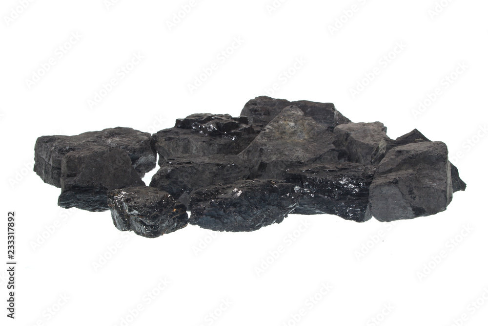 Fototapeta premium coal isolated on white background