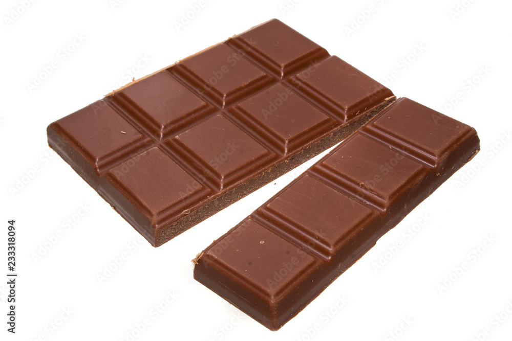 chocolate isolated on white background chocolate isolated on white background