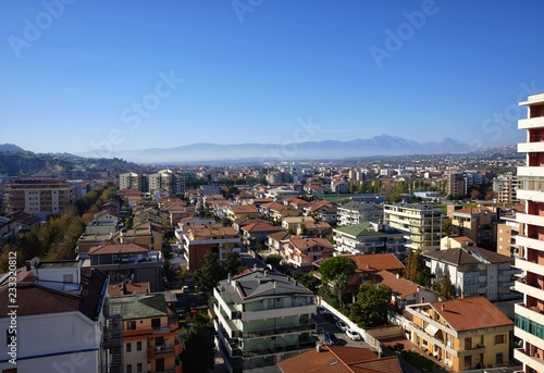 the city of montesilvano seen from above photo