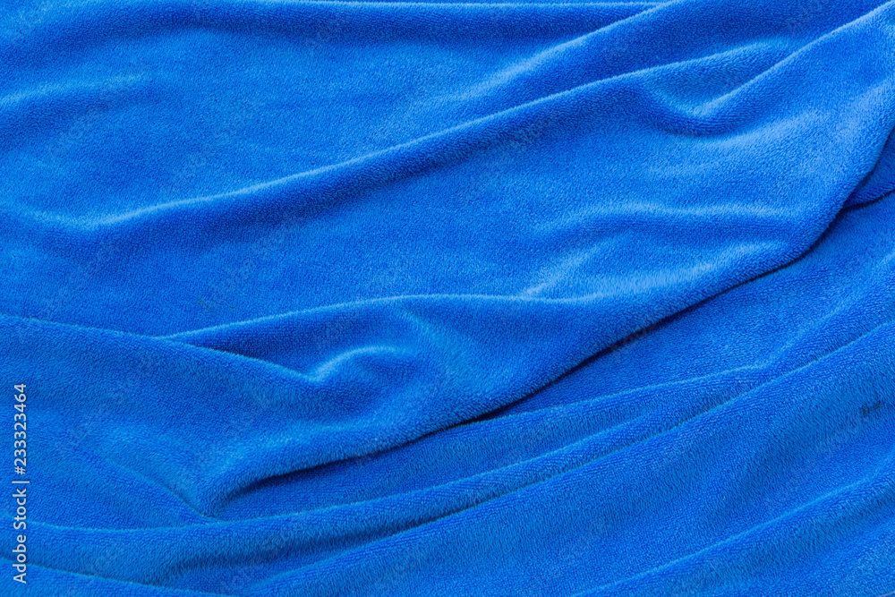 Fototapeta premium Blue cloth texture.