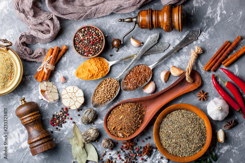 Spices and condiments for food © Karnav