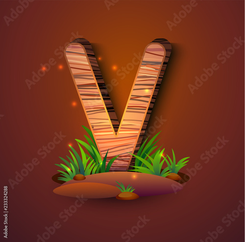 Wooden letter 