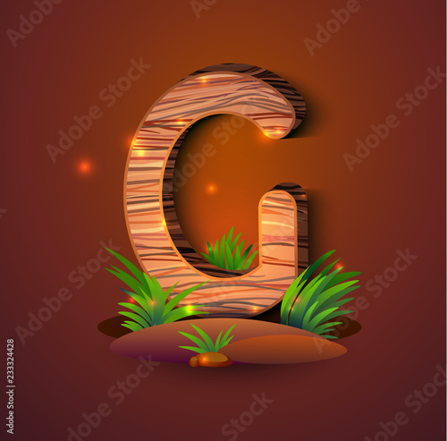 Wooden letter 