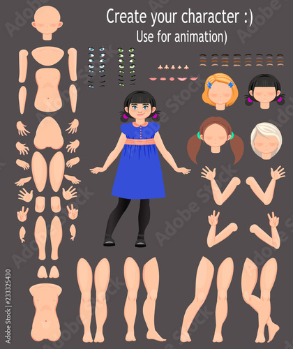 character design. Teen girl, for animation.