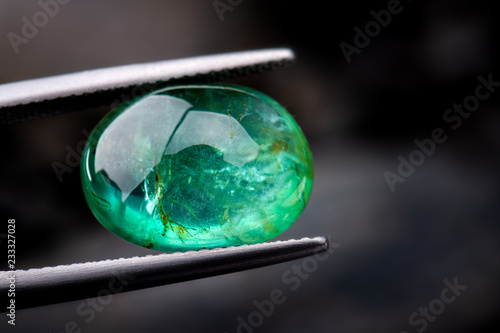 The emerald gemstone jewelry.