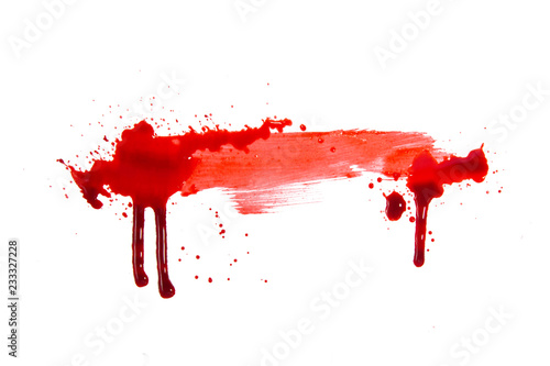 blood or paint splatters isolated on white background,graphic resources,halloween concept