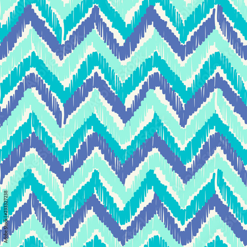 Abstract Ikat and boho style handcraft fabric pattern. Traditional Ethnic design for clothing and textile background, carpet or wallpaper
