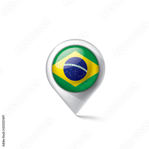 Free Download Brazil flag, vector illustration on a white background - GFXLoad