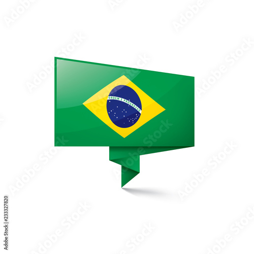 Free Download Brazil flag, vector illustration on a white background - GFXLoad