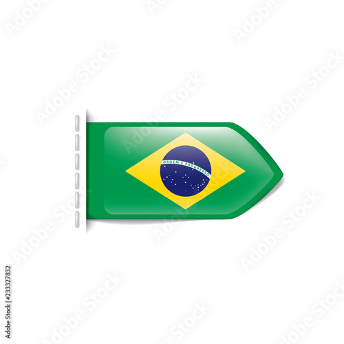Free Download Brazil flag, vector illustration on a white background - GFXLoad