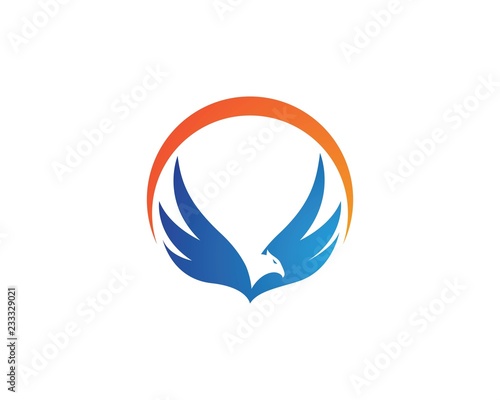Falcon Eagle Bird Logo Template