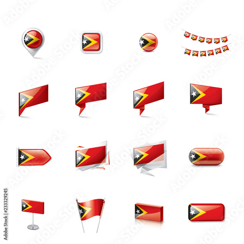 Free Download east timor flag, vector illustration on a white background - GFXLoad
