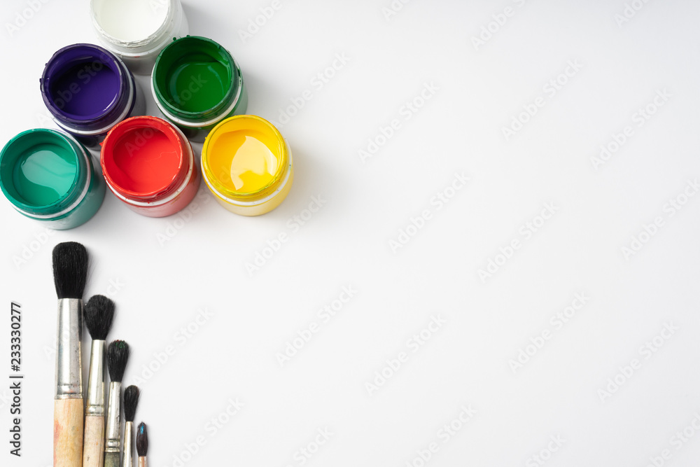Color paint brush background Color paint brush background