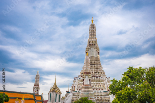 Wat Arun pagoda is a tourist attraction of Thailand. It is located in Bangkok  the capital of Thailand. Which is very beautiful.