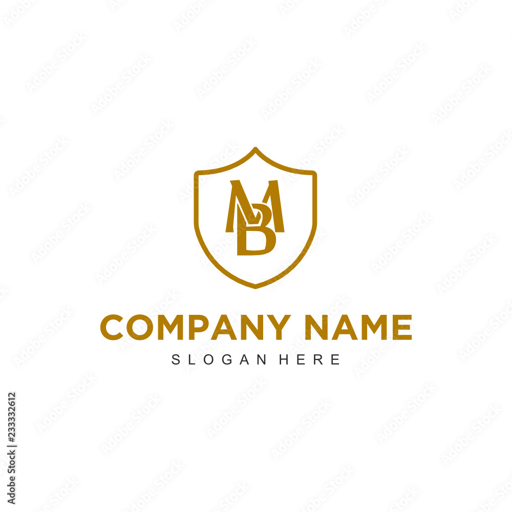 Initial Letter BM Logo Template Design Initial Letter BM Logo Template Design