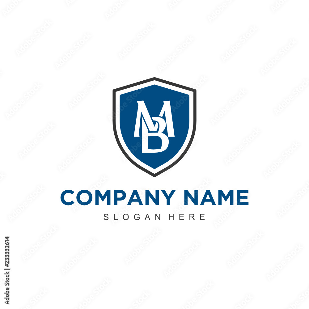 Initial Letter BM Logo Template Design Initial Letter BM Logo Template Design