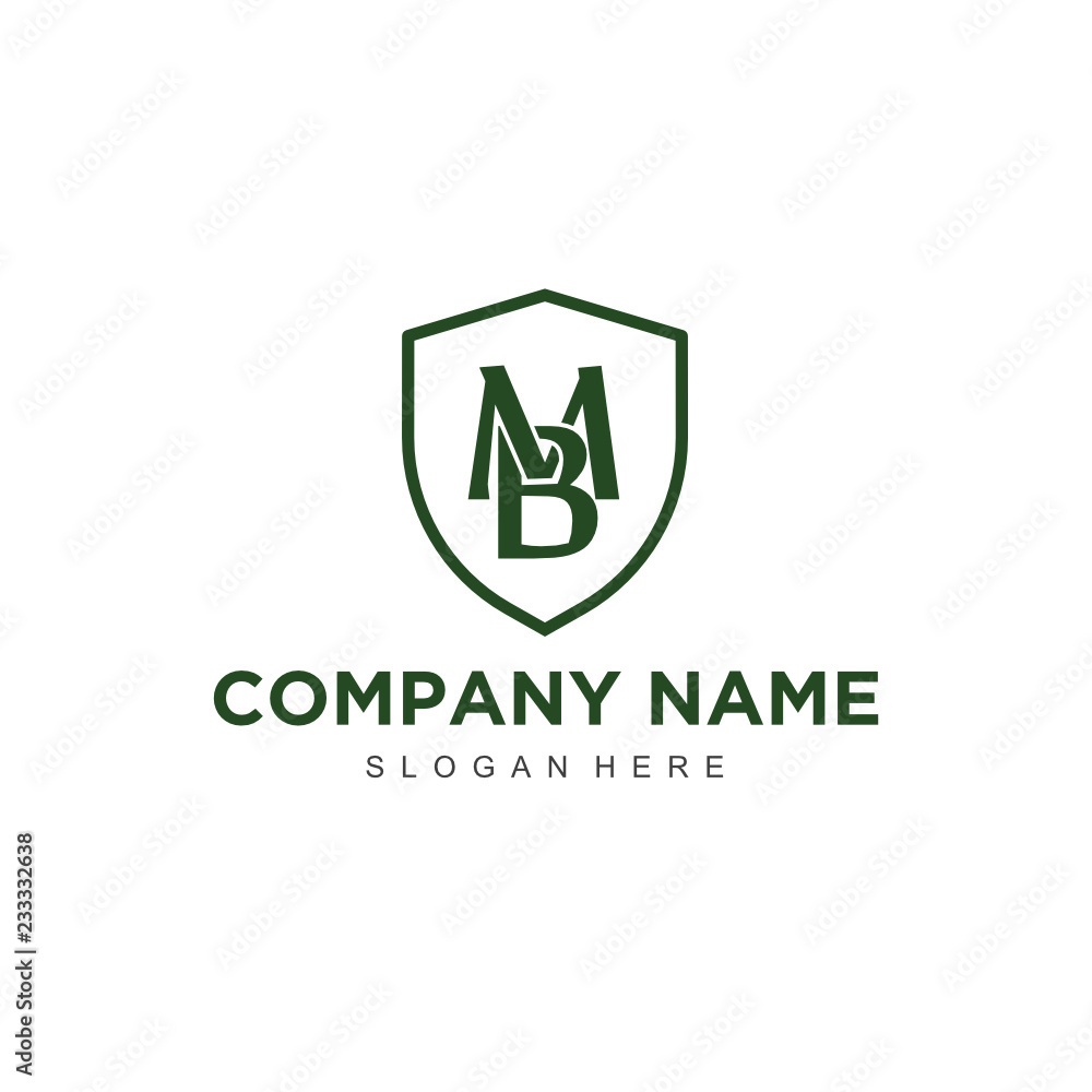 Initial Letter BM Logo Template Design Initial Letter BM Logo Template Design