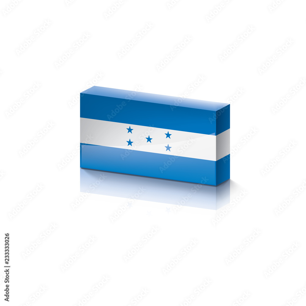 Honduras flag, vector illustration on a white background Honduras flag, vector illustration on a white background