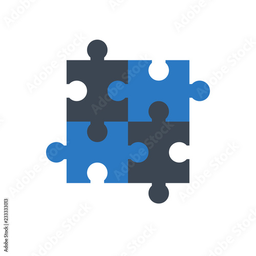 Puzzle Vector Icon.