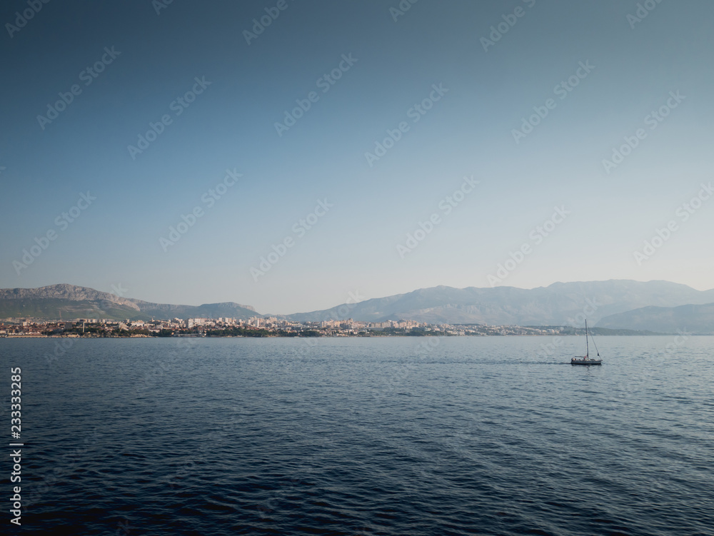 City Split in Croatia from the sea