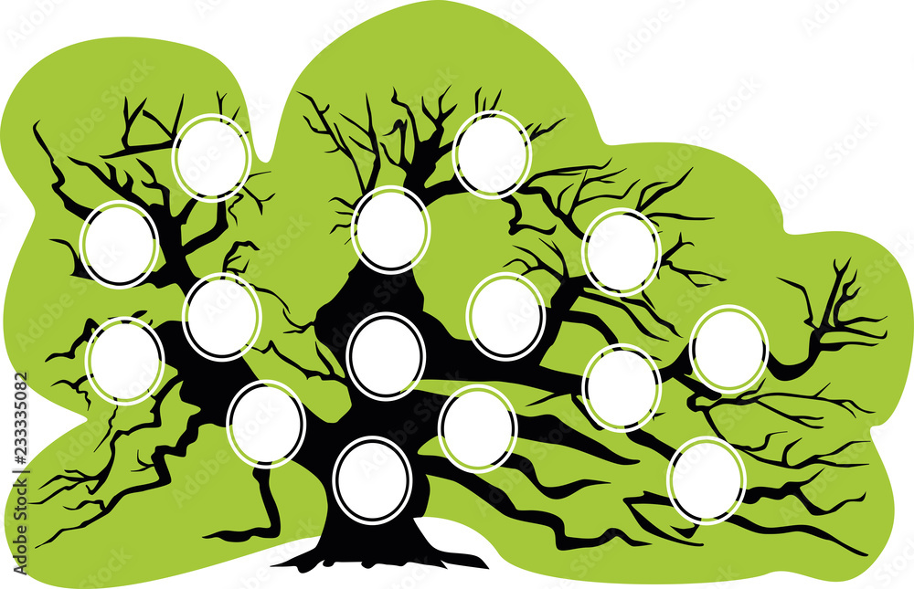 blank family tree clipart