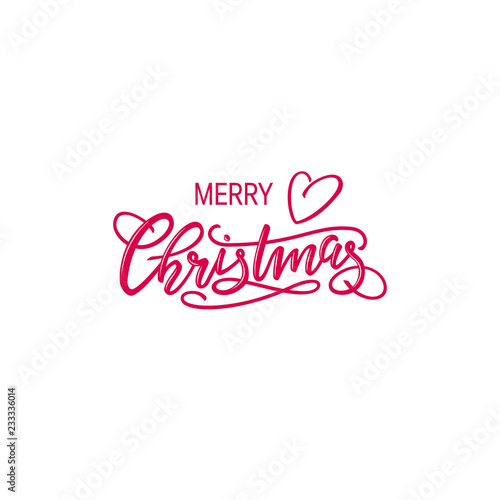 Christmas lettering vector