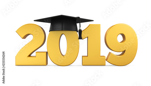 2019 Graduation Cap Isolated