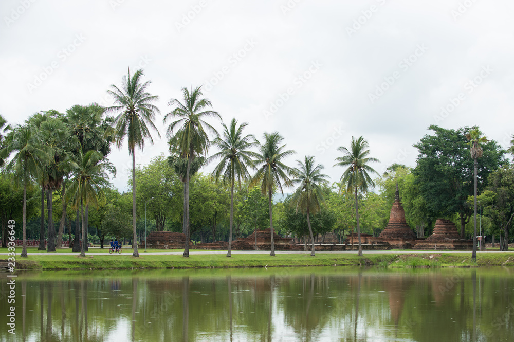 Sukhothai Historical Park, Unesco world heritage. of Thailand .