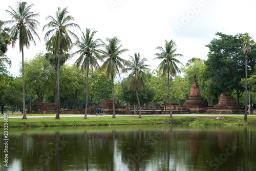 Sukhothai Historical Park  Unesco world heritage. of Thailand .