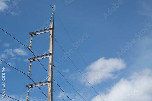 Wallpaper Mural Electric power lines in the sky Torontodigital.ca